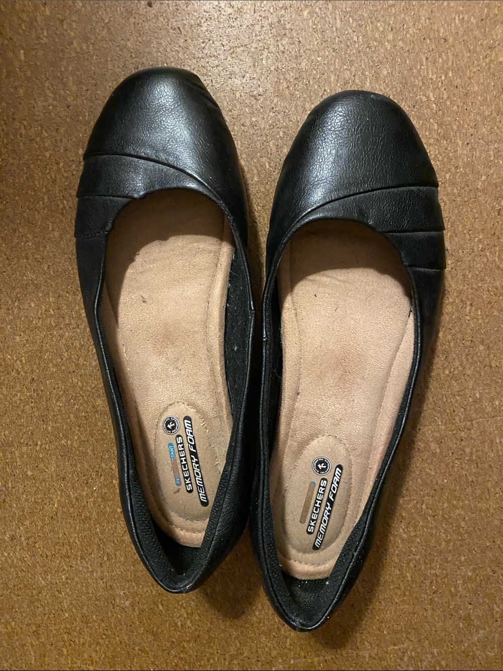 Skechers Women's Black Slip-On Ballet Flats